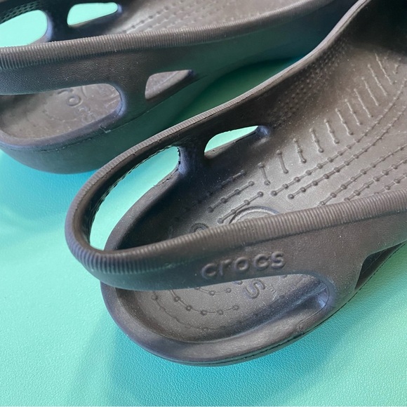 CROCS Iconic Comfort Jelly Summer Flat Sandals in Brown Size 9 - Picture 4 of 8